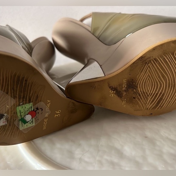 Sergio Amaranti made in Italy heelless platform shoes Women's Size 6 - Picture 3 of 9